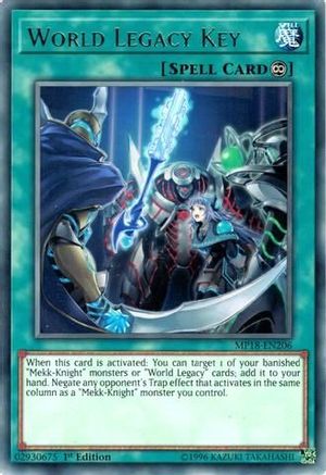 World Legacy Key [MP18-EN206] Rare - Yu-Gi-Oh! - Card Brawlers | Quebec | Canada |