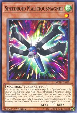 Speedroid Maliciousmagnet [MP18-EN002] Common - Yu-Gi-Oh! - Card Brawlers | Quebec | Canada |