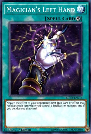 Magician's Left Hand [MP18-EN013] Common - Yu-Gi-Oh! - Card Brawlers | Quebec | Canada |