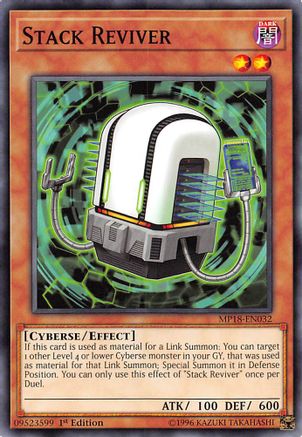 Stack Reviver [MP18-EN032] Common - Yu-Gi-Oh! - Card Brawlers | Quebec | Canada |