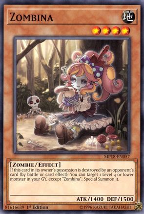 Zombina [MP18-EN057] Common - Yu-Gi-Oh! - Card Brawlers | Quebec | Canada |