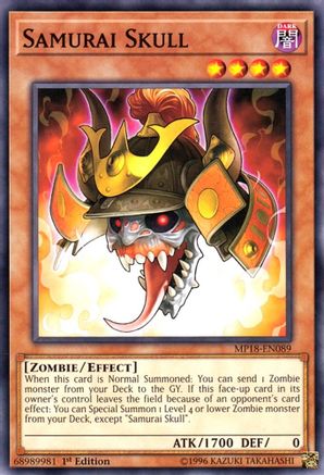 Samurai Skull [MP18-EN089] Common - Yu-Gi-Oh! - Card Brawlers | Quebec | Canada |