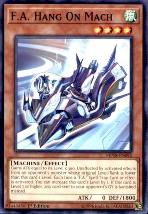 F.A. Hang On Mach [MP18-EN092] Common - Yu-Gi-Oh! - Card Brawlers | Quebec | Canada |