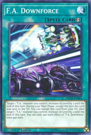 F.A. Downforce [MP18-EN094] Common - Yu-Gi-Oh! - Card Brawlers | Quebec | Canada |
