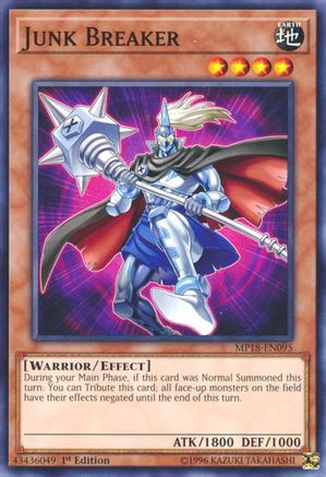Junk Breaker [MP18-EN095] Common - Yu-Gi-Oh! - Card Brawlers | Quebec | Canada |