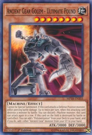 Ancient Gear Golem - Ultimate Pound [MP18-EN103] Common - Yu-Gi-Oh! - Card Brawlers | Quebec | Canada |