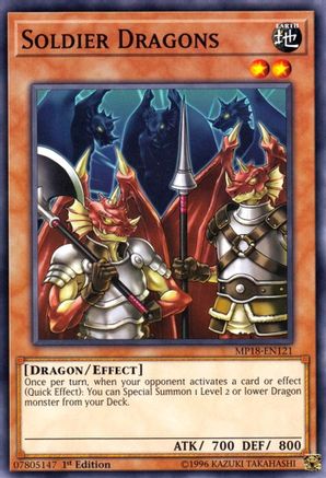 Soldier Dragons [MP18-EN121] Common - Yu-Gi-Oh! - Card Brawlers | Quebec | Canada |