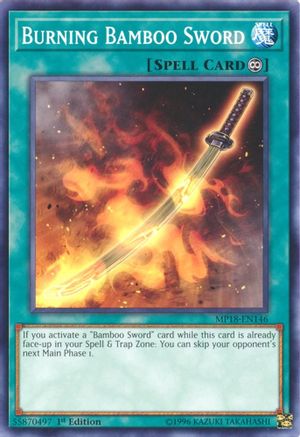 Burning Bamboo Sword [MP18-EN146] Short Print - Yu-Gi-Oh! - Card Brawlers | Quebec | Canada |