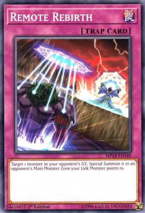Remote Rebirth [MP18-EN149] Common - Yu-Gi-Oh! - Card Brawlers | Quebec | Canada |