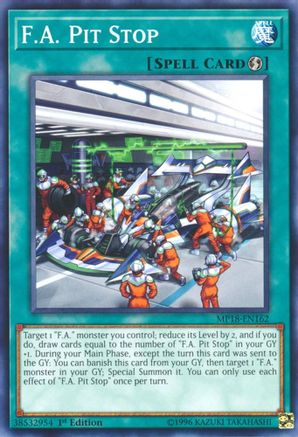 F.A. Pit Stop [MP18-EN162] Common - Yu-Gi-Oh! - Card Brawlers | Quebec | Canada |