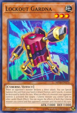 Lockout Gardna [MP18-EN170] Common - Yu-Gi-Oh! - Card Brawlers | Quebec | Canada |