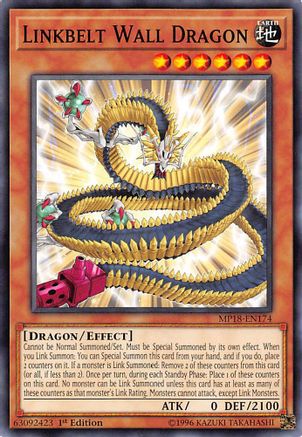 Linkbelt Wall Dragon [MP18-EN174] Common - Yu-Gi-Oh! - Card Brawlers | Quebec | Canada |