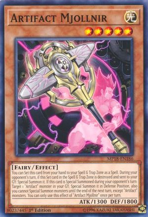 Artifact Mjollnir [MP18-EN186] Common - Yu-Gi-Oh! - Card Brawlers | Quebec | Canada |