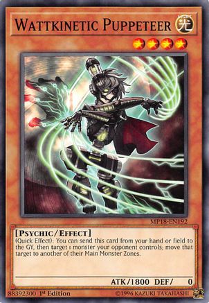 Wattkinetic Puppeteer [MP18-EN192] Common - Yu-Gi-Oh! - Card Brawlers | Quebec | Canada |