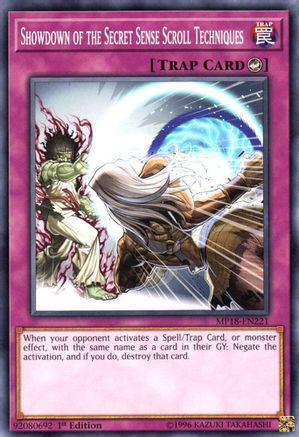 Showdown of the Secret Sense Scroll Techniques [MP18-EN221] Common - Yu-Gi-Oh! - Card Brawlers | Quebec | Canada |
