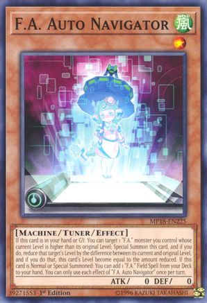 F.A. Auto Navigator [MP18-EN225] Common - Yu-Gi-Oh! - Card Brawlers | Quebec | Canada |