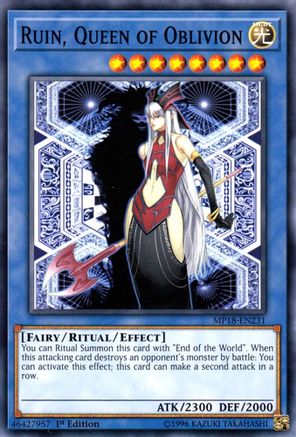 Ruin, Queen of Oblivion [MP18-EN231] Common - Yu-Gi-Oh! - Card Brawlers | Quebec | Canada |