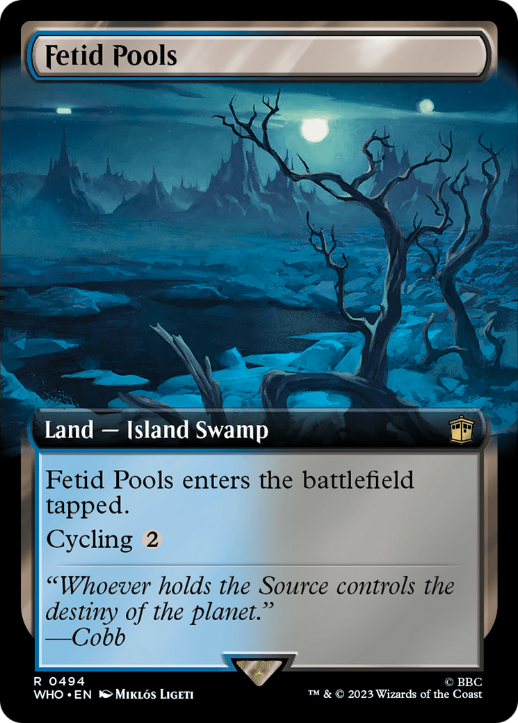 Fetid Pools (Extended Art) [Doctor Who] - Magic: The Gathering - Card Brawlers | Quebec | Canada |