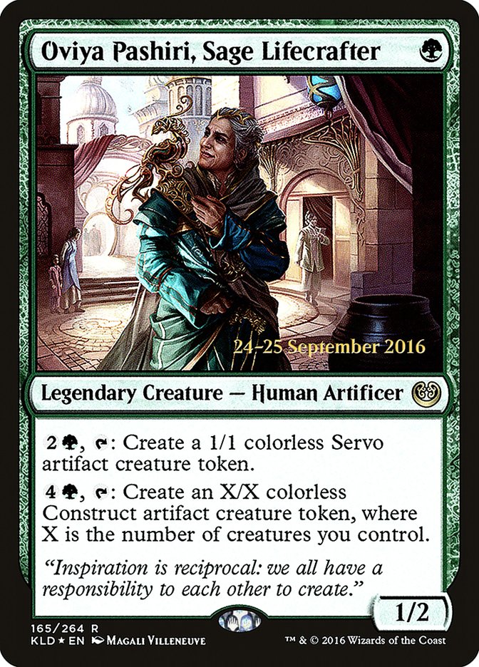 Oviya Pashiri, Sage Lifecrafter [Kaladesh Prerelease Promos] - Magic: The Gathering - Card Brawlers | Quebec | Canada |