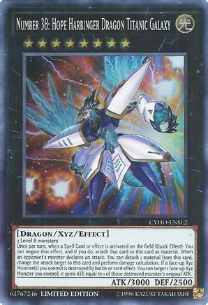 Number 38: Hope Harbinger Dragon Titanic Galaxy [CYHO-ENSE2] Super Rare - Yu-Gi-Oh! - Card Brawlers | Quebec | Canada |