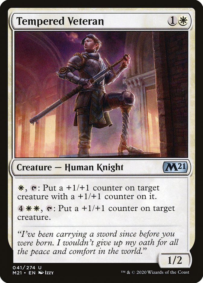 Tempered Veteran [Core Set 2021] - Magic: The Gathering - Card Brawlers | Quebec | Canada |