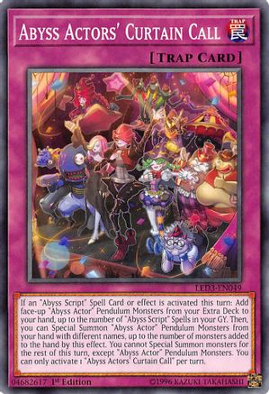 Abyss Actors' Curtain Call [LED3-EN049] Common - Yu-Gi-Oh! - Card Brawlers | Quebec | Canada |