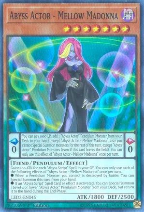 Abyss Actor - Mellow Madonna [LED3-EN045] Super Rare - Yu-Gi-Oh! - Card Brawlers | Quebec | Canada |