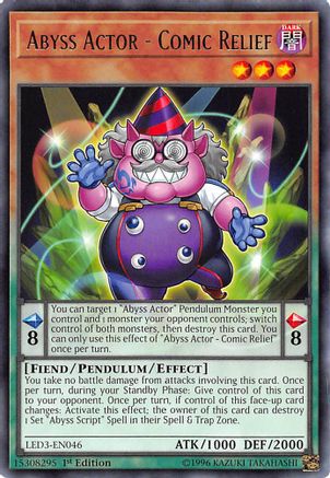 Abyss Actor - Comic Relief [LED3-EN046] Rare - Yu-Gi-Oh! - Card Brawlers | Quebec | Canada |