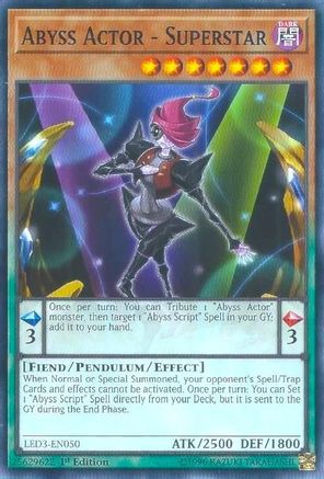 Abyss Actor - Superstar [LED3-EN050] Common - Yu-Gi-Oh! - Card Brawlers | Quebec | Canada |