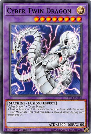 Cyber Twin Dragon [LED3-EN018] Common - Yu-Gi-Oh! - Card Brawlers | Quebec | Canada |