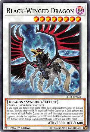 Black-Winged Dragon [LED3-EN028] Common - Yu-Gi-Oh! - Card Brawlers | Quebec | Canada |