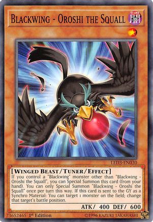 Blackwing - Oroshi the Squall [LED3-EN030] Common - Yu-Gi-Oh! - Card Brawlers | Quebec | Canada |