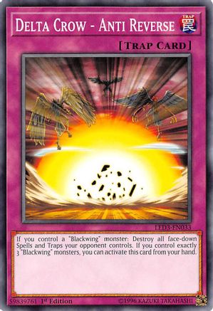 Delta Crow - Anti Reverse [LED3-EN033] Common - Yu-Gi-Oh! - Card Brawlers | Quebec | Canada |