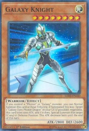 Galaxy Knight [LED3-EN040] Super Rare - Yu-Gi-Oh! - Card Brawlers | Quebec | Canada |
