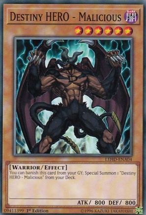 Destiny Hero - Malicious [LEHD-ENA04] Common - Yu-Gi-Oh! - Card Brawlers | Quebec | Canada |