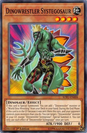 Dinowrestler Systegosaur [SOFU-EN008] Common - Yu-Gi-Oh! - Card Brawlers | Quebec | Canada |