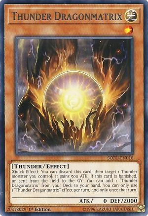 Thunder Dragonmatrix [SOFU-EN018] Rare - Yu-Gi-Oh! - Card Brawlers | Quebec | Canada |