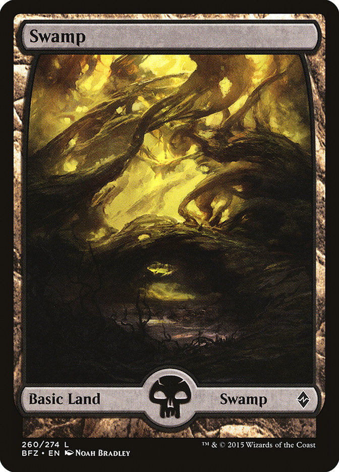 Swamp (260) (Full Art) [Battle for Zendikar] - Magic: The Gathering - Card Brawlers | Quebec | Canada |