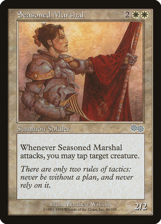 Seasoned Marshal [Urza's Saga] - Magic: The Gathering - Card Brawlers | Quebec | Canada |