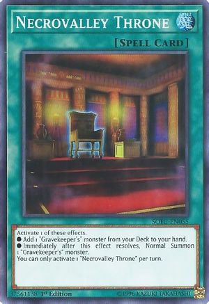 Necrovalley Throne [SOFU-EN055] Super Rare - Yu-Gi-Oh! - Card Brawlers | Quebec | Canada |