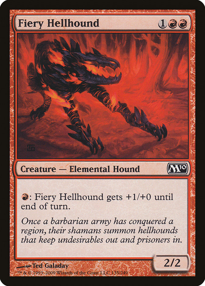 Fiery Hellhound [Magic 2010] - Magic: The Gathering - Card Brawlers | Quebec | Canada |