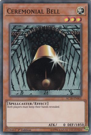 Ceremonial Bell [AC18-EN001] Super Rare - Yu-Gi-Oh! - Card Brawlers | Quebec | Canada |