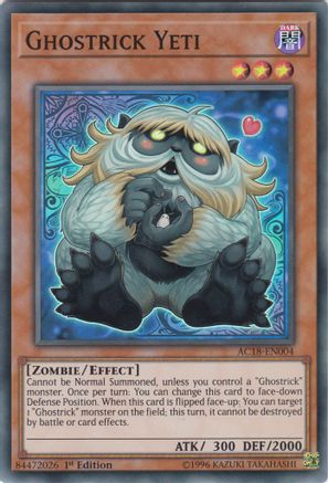 Ghostrick Yeti [AC18-EN004] Super Rare - Yu-Gi-Oh! - Card Brawlers | Quebec | Canada |