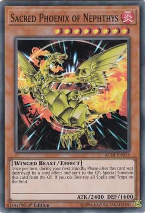 Sacred Phoenix of Nephthys [AC18-EN013] Super Rare - Yu-Gi-Oh! - Card Brawlers | Quebec | Canada |