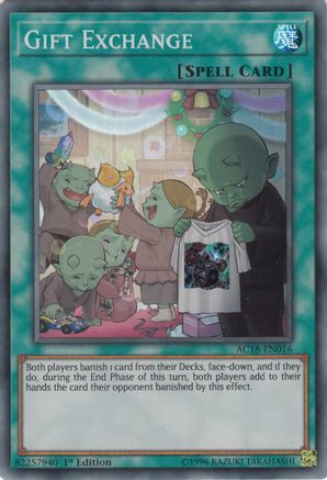 Gift Exchange [AC18-EN016] Super Rare - Yu-Gi-Oh! - Card Brawlers | Quebec | Canada |