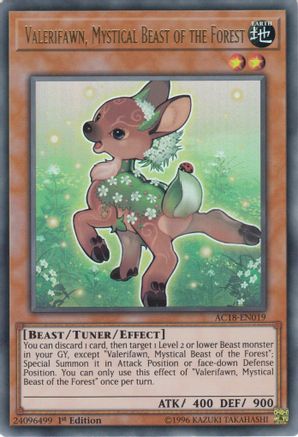 Valerifawn, Mystical Beast of the Forest [AC18-EN019] Ultra Rare - Yu-Gi-Oh! - Card Brawlers | Quebec | Canada |