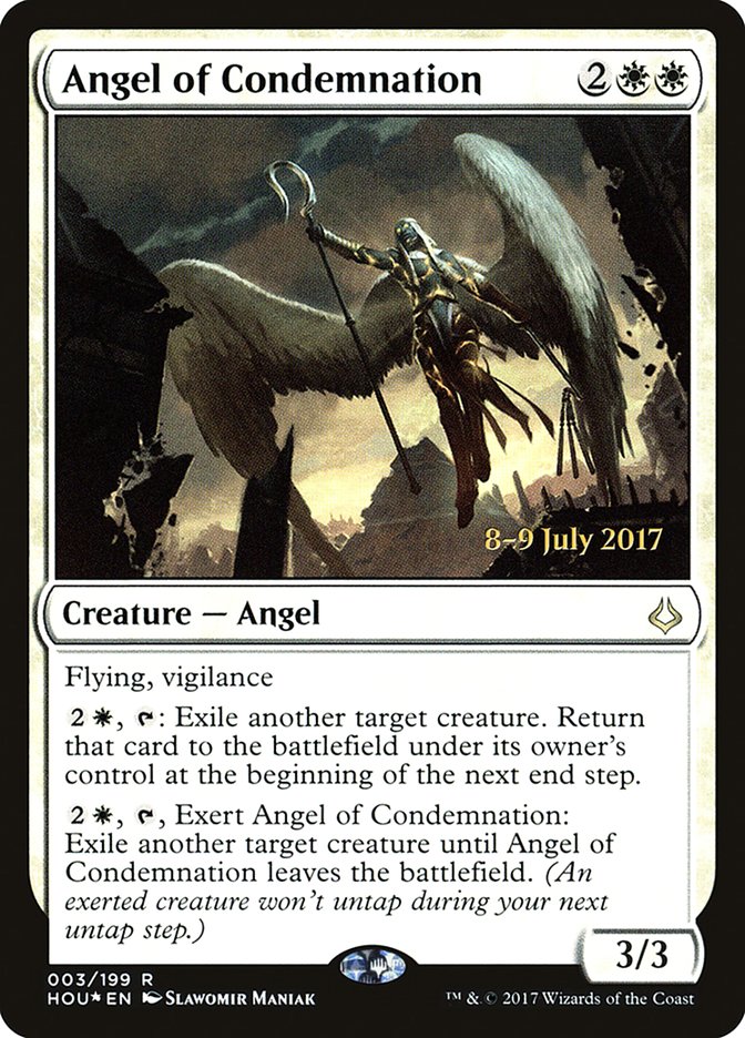 Angel of Condemnation [Hour of Devastation Prerelease Promos] - Magic: The Gathering - Card Brawlers | Quebec | Canada |