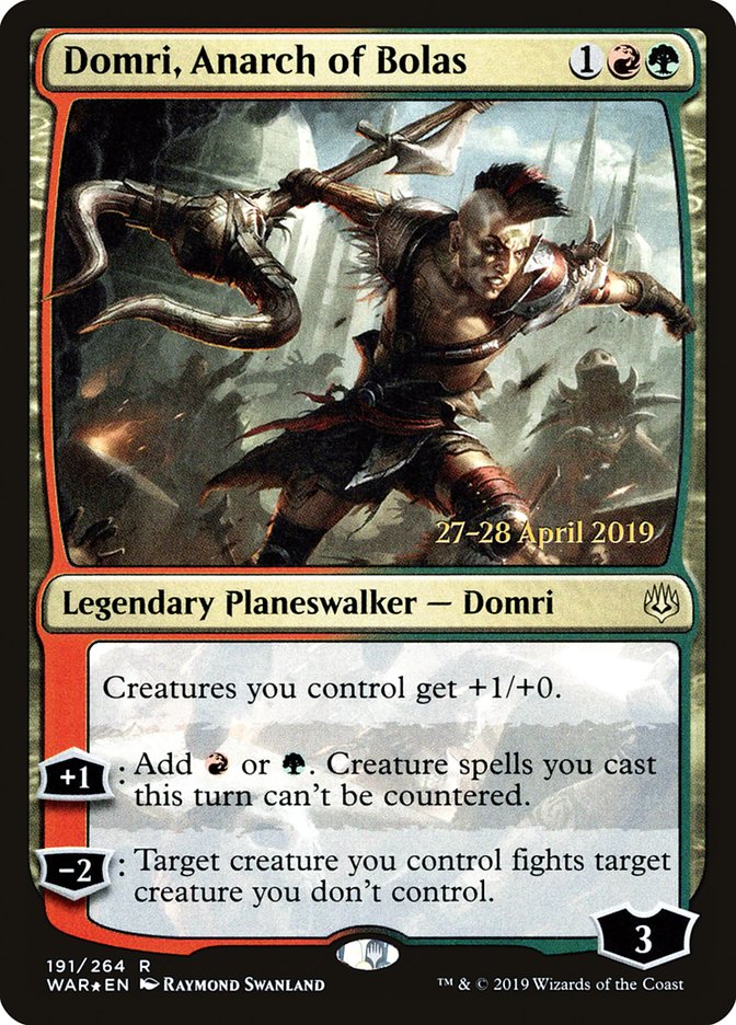 Domri, Anarch of Bolas [War of the Spark Prerelease Promos] - Magic: The Gathering - Card Brawlers | Quebec | Canada |
