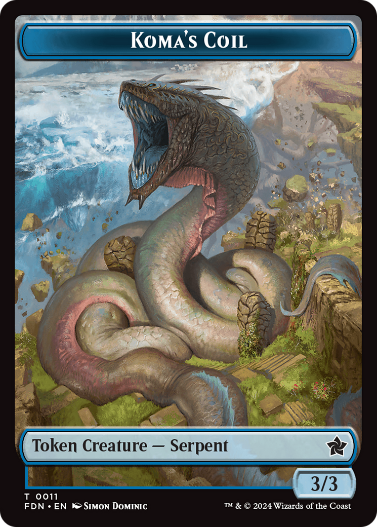 Scion of the Deep // Koma's Coil Doubled-Sided Token [Foundations Tokens] - Magic: The Gathering - Card Brawlers | Quebec | Canada |