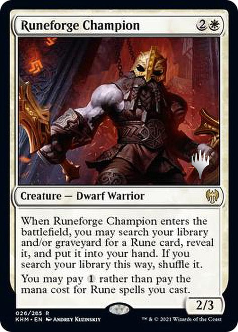 Runeforge Champion (Promo Pack) [Kaldheim Promos] - Magic: The Gathering - Card Brawlers | Quebec | Canada |